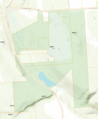 Gully Road properties with terrain and elevations shown.